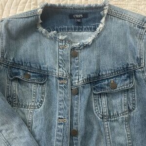 Ladies Chaps XL Jean jacket!! Brand new!